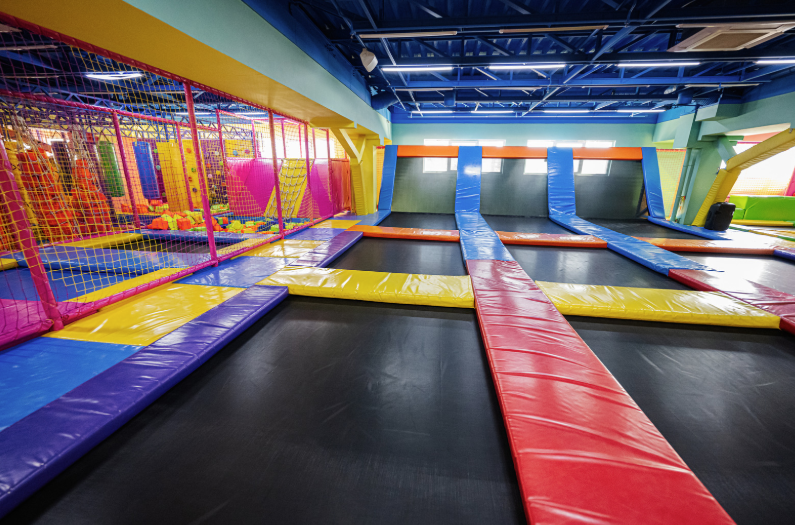 Trampoline park activity