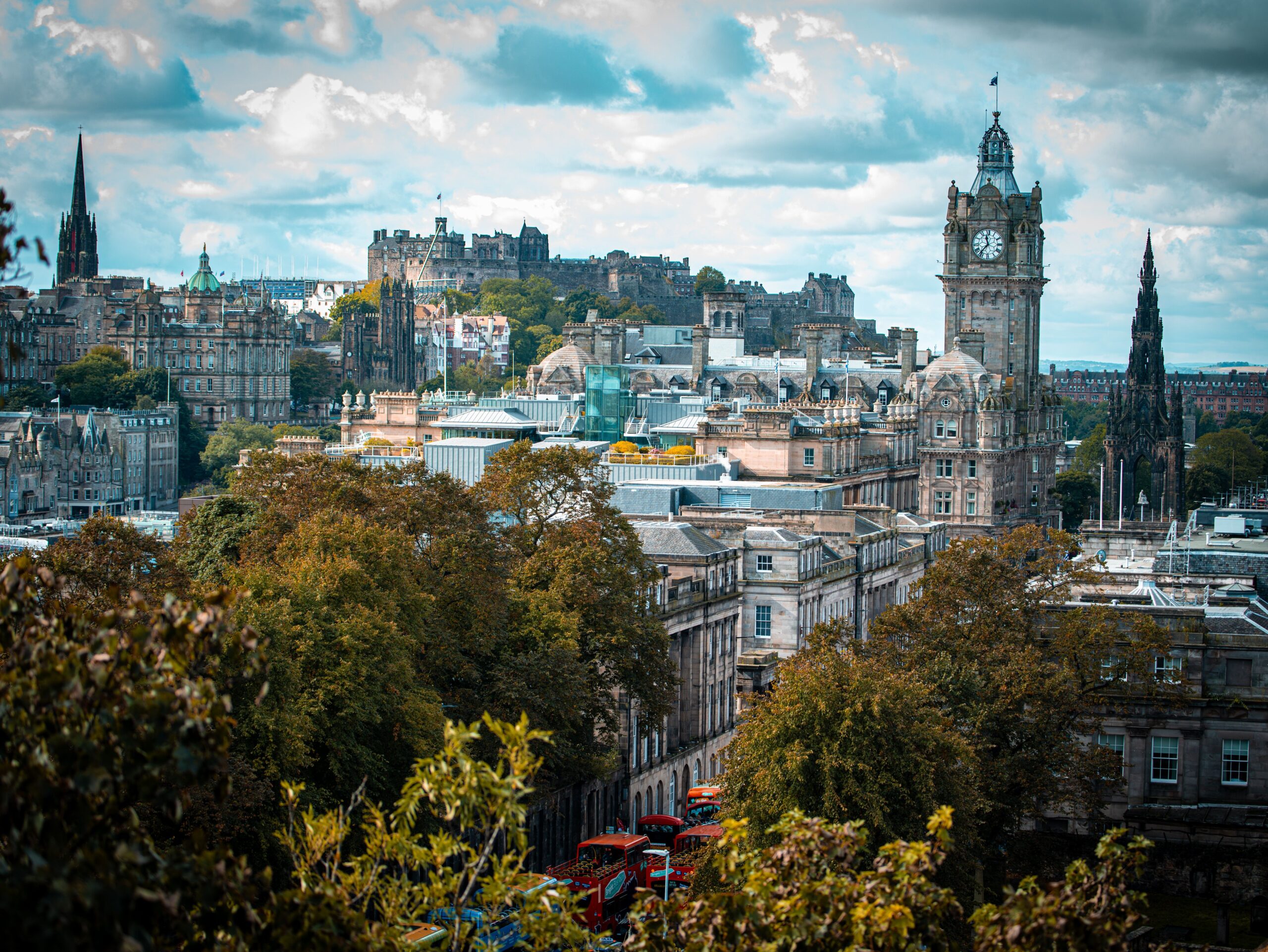 Edinburgh Castle and city